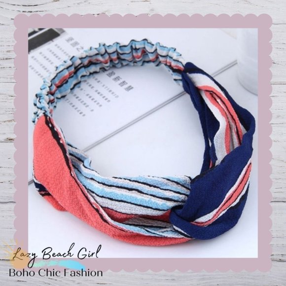 Accessories - Beautiful Blue and Red Headband